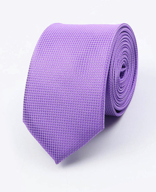 Cravate Violet n°4 Homme en Polyester | Martin - Unipap's