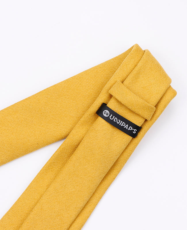 Cravate Jaune n°2 Homme en Effet Velours | Simon - Unipap's