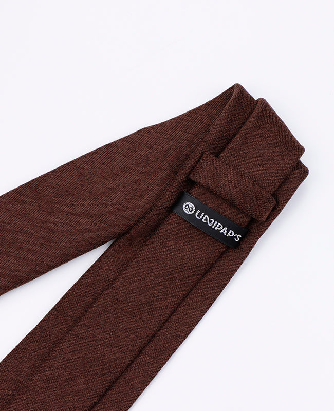Cravate Marron n°2 Homme en Velours | Simon - Unipap's