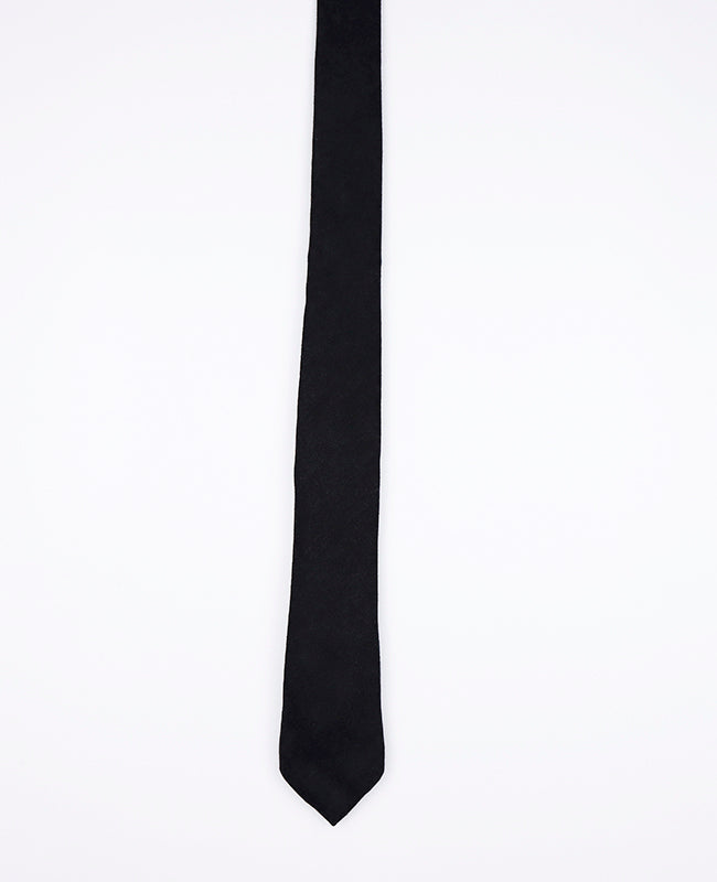 Cravate Noir Homme en Effet Velours | Simon - Unipap's