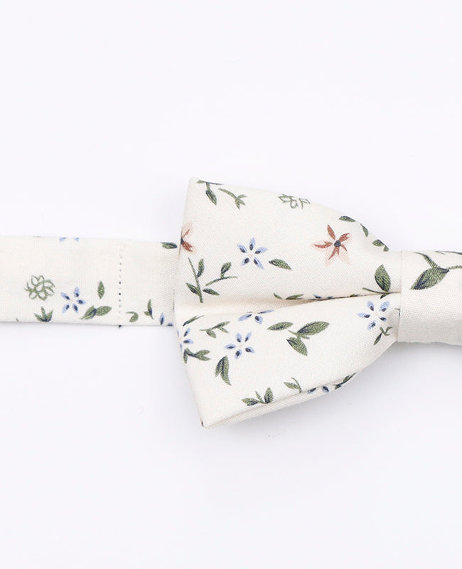 Noeud Papillon Liberty Blanc n°8 Enfant en Coton | Charles - Unipap's