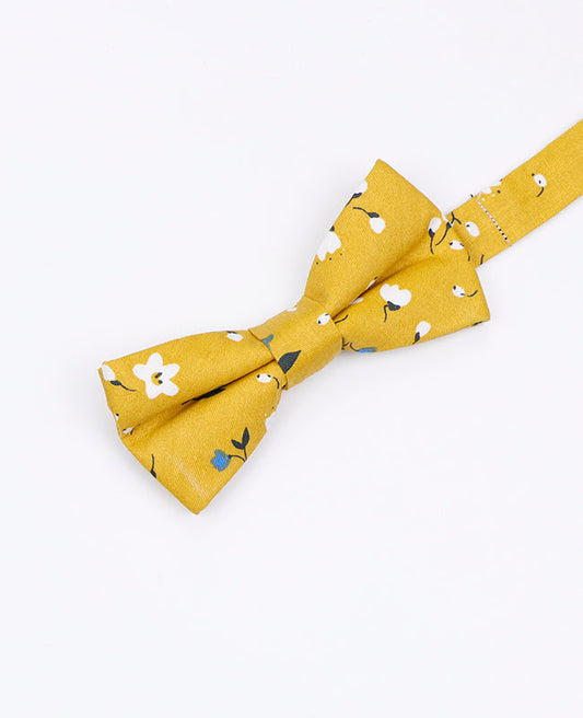 Noeud Papillon Liberty Jaune Enfant en Coton | Gaspard - Unipap's