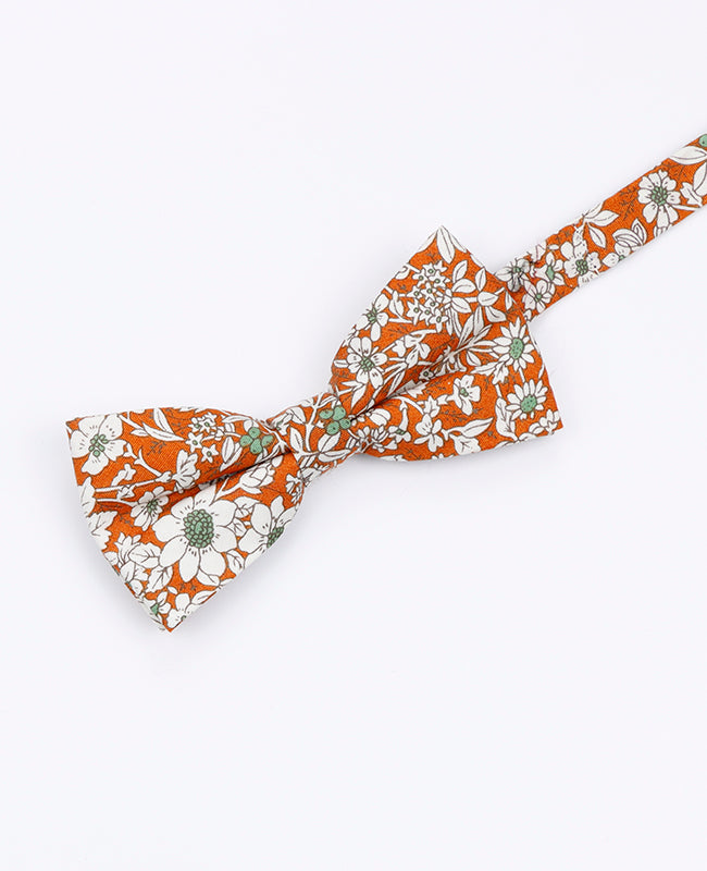 Noeud Papillon Liberty Orange Enfant en Coton | Clovis - Unipap's