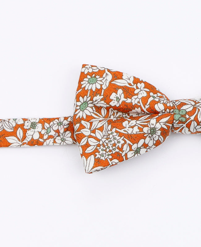 Noeud Papillon Liberty Orange Enfant en Coton | Clovis - Unipap's