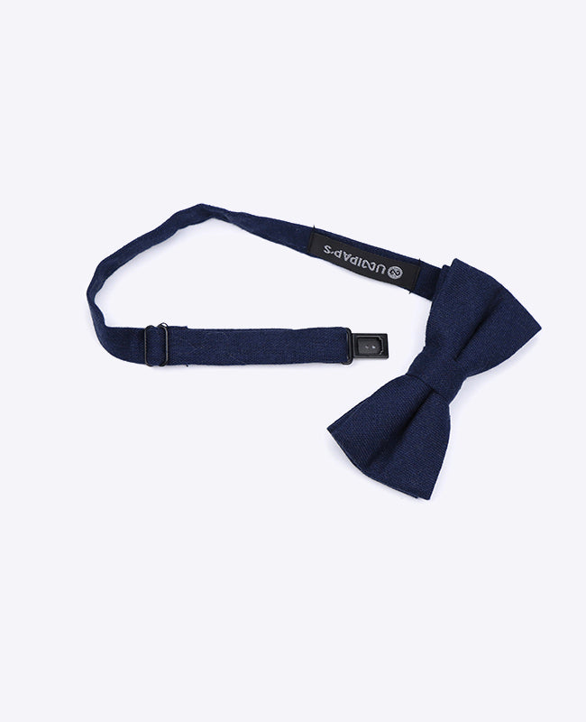 Noeud Papillon Bleu n°5 Enfant en Lin | Basile - Unipap's