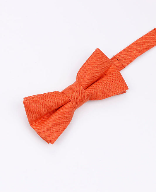 Noeud Papillon Orange n°1 Enfant en Lin | Basile - Unipap's