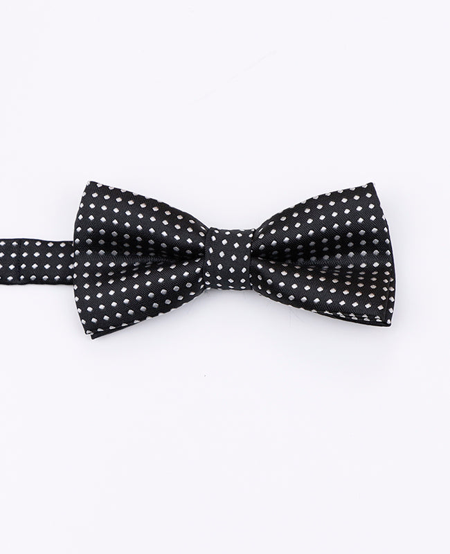Noeud Papillon Noir n°2 à Pois Enfant en Polyester | Louis - Unipap's