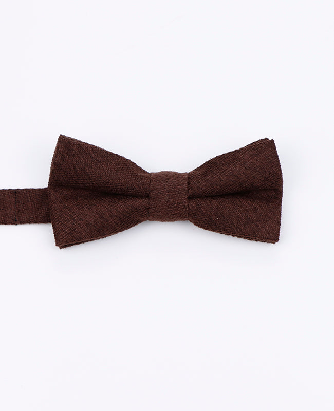 Noeud Papillon Marron n°2 Enfant en Velours | Simon - Unipap's