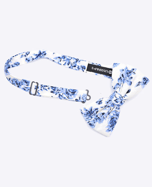 Noeud Papillon Liberty Blanc n°10 Homme en Coton | Charles - Unipap's