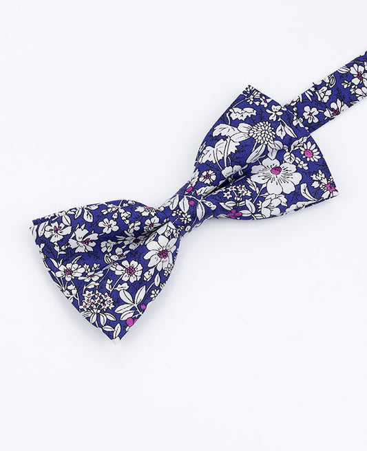 Noeud Papillon Liberty Bleu n°1 Homme en Coton | Clovis - Unipap's