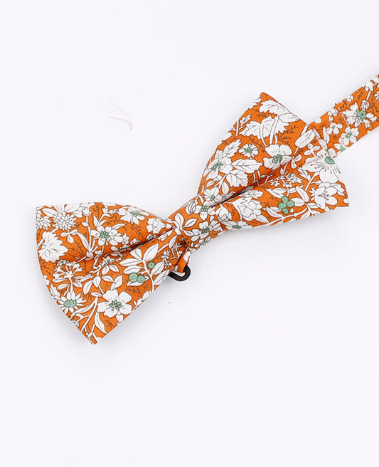 Noeud Papillon Liberty Orange Homme en Coton | Clovis - Unipap's