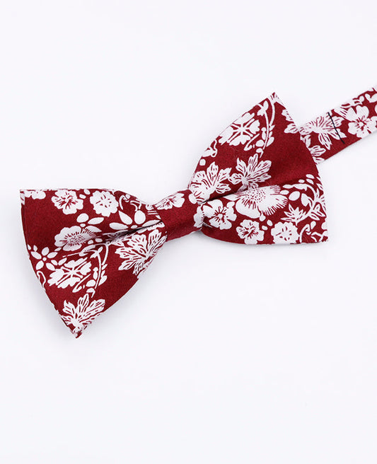 Noeud Papillon Liberty Rouge n°2 Homme en Coton | Clovis - Unipap's