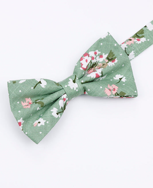 Noeud Papillon Liberty Vert n°3 Homme en Coton | Gaspard - Unipap's