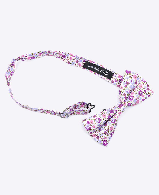 Noeud Papillon Liberty Violet Homme en Coton | Gaspard - Unipap's