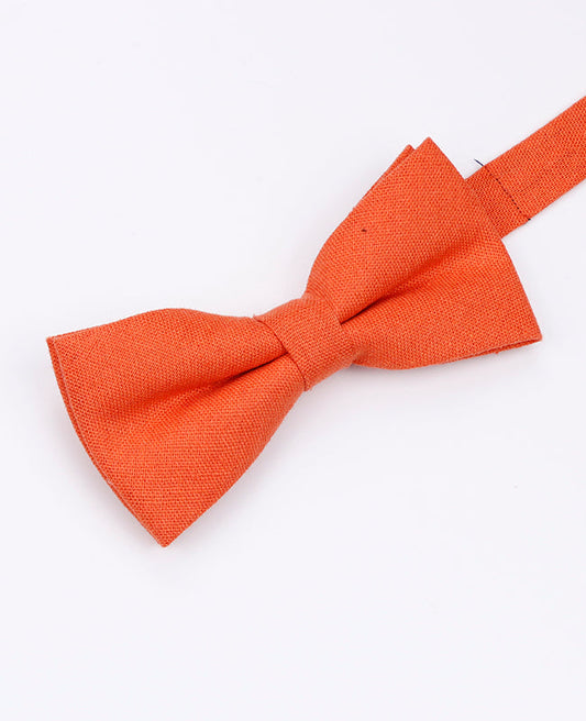 Noeud Papillon Orange n°1 Homme en Lin | Basile - Unipap's