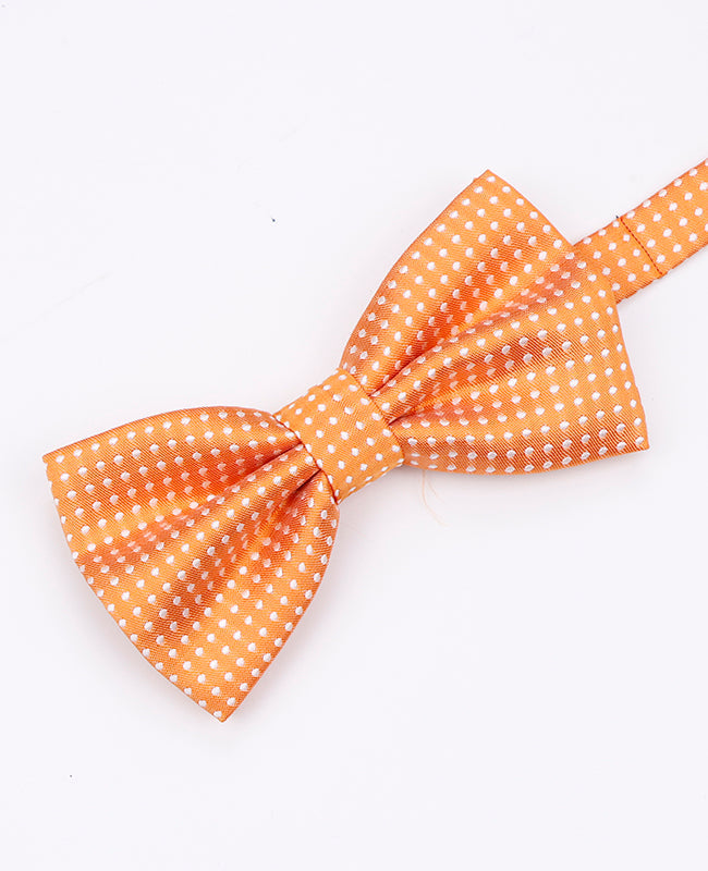 Noeud Papillon Orange à Pois Homme en Polyester | Louis - Unipap's
