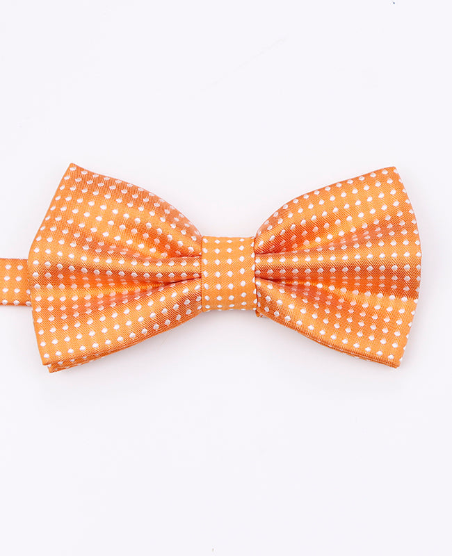 Noeud Papillon Orange à Pois Homme en Polyester | Louis - Unipap's