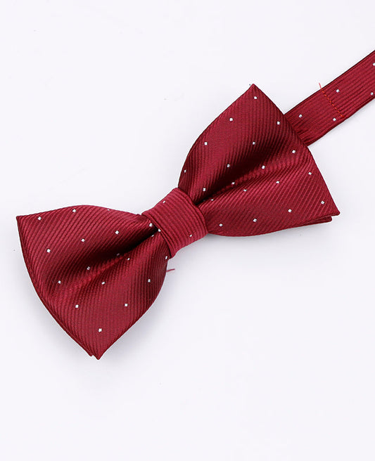 Noeud Papillon Rouge n°1 à Pois Homme en Polyester | Georges - Unipap's