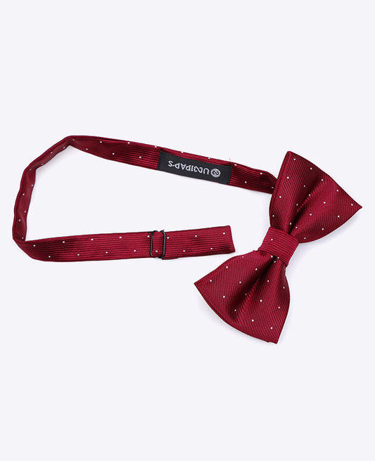 Noeud Papillon Rouge n°1 à Pois Homme en Polyester | Georges - Unipap's