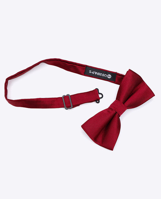 Noeud Papillon Rouge n°1 Homme en Polyester | Lucien - Unipap's