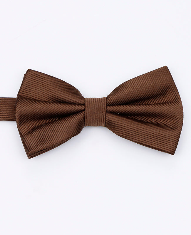 Noeud Papillon XL Marron Homme en Polyester | Lucien - Unipap's
