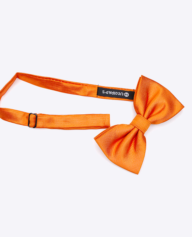 Noeud Papillon XL Orange Homme en Polyester | Lucien - Unipap's