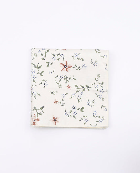 Pochette de Costume Liberty Blanc n°8 en Coton | Charles - Unipap's