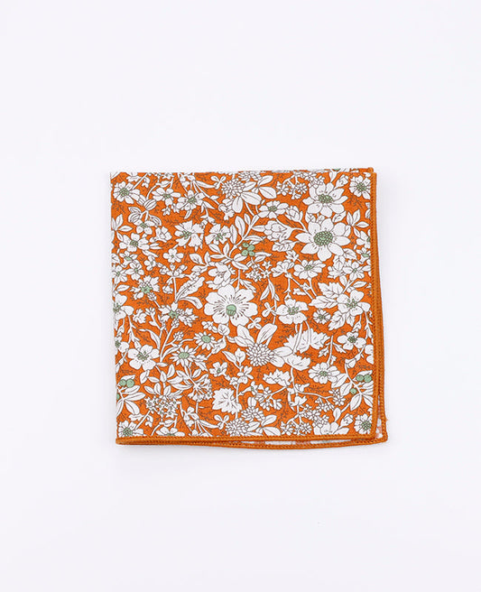 Pochette de Costume Liberty Orange en Coton | Clovis - Unipap's