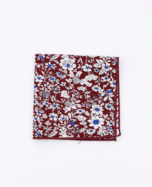 Pochette de Costume Liberty Rouge n°1 en Coton | Clovis - Unipap's