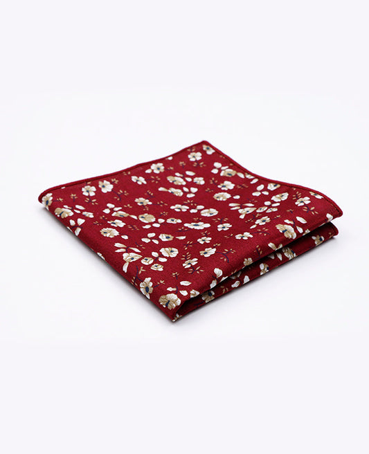 Pochette de Costume Liberty Rouge n°1 en Coton | Gaspard - Unipap's