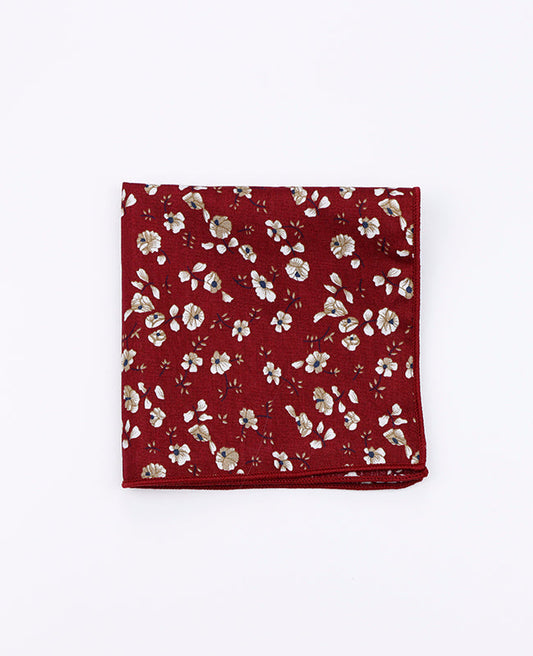 Pochette de Costume Liberty Rouge n°1 en Coton | Gaspard - Unipap's