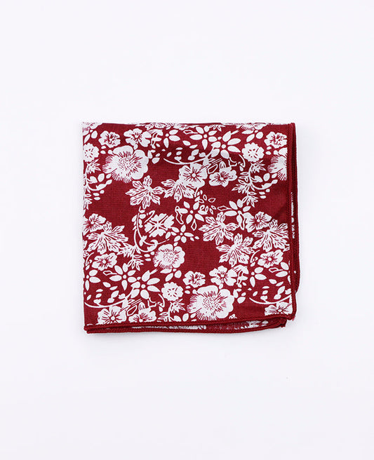 Pochette de Costume Liberty Rouge n°2 en Coton | Clovis - Unipap's