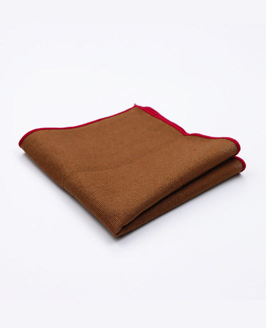 Pochette de Costume Marron n°1 en Lin | Basile - Unipap's