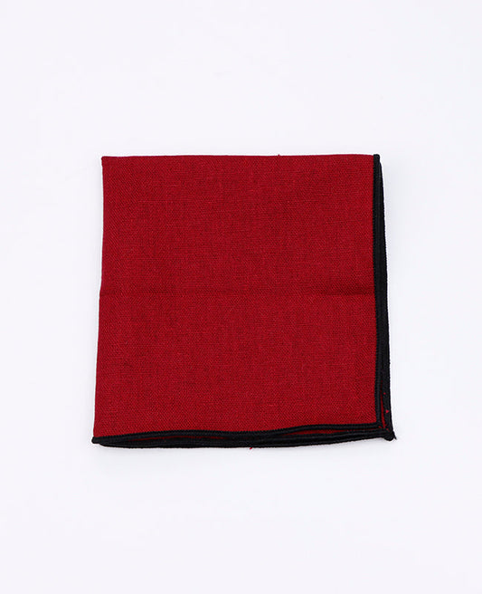 Pochette de Costume Rouge n°2 en Lin | Basile - Unipap's