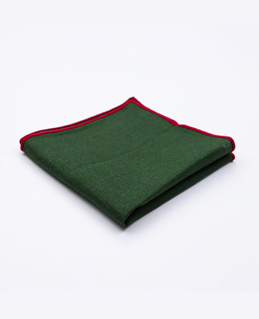 Pochette de Costume Vert n°2 en Lin | Basile - Unipap's