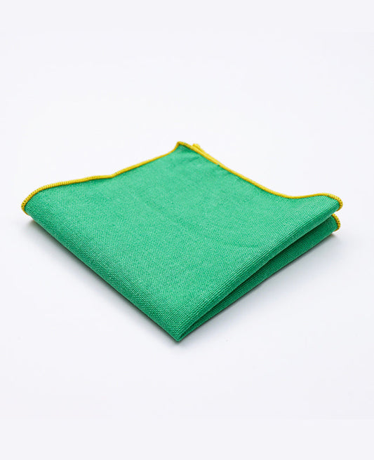 Pochette de Costume Vert n°3 en Lin | Basile - Unipap's