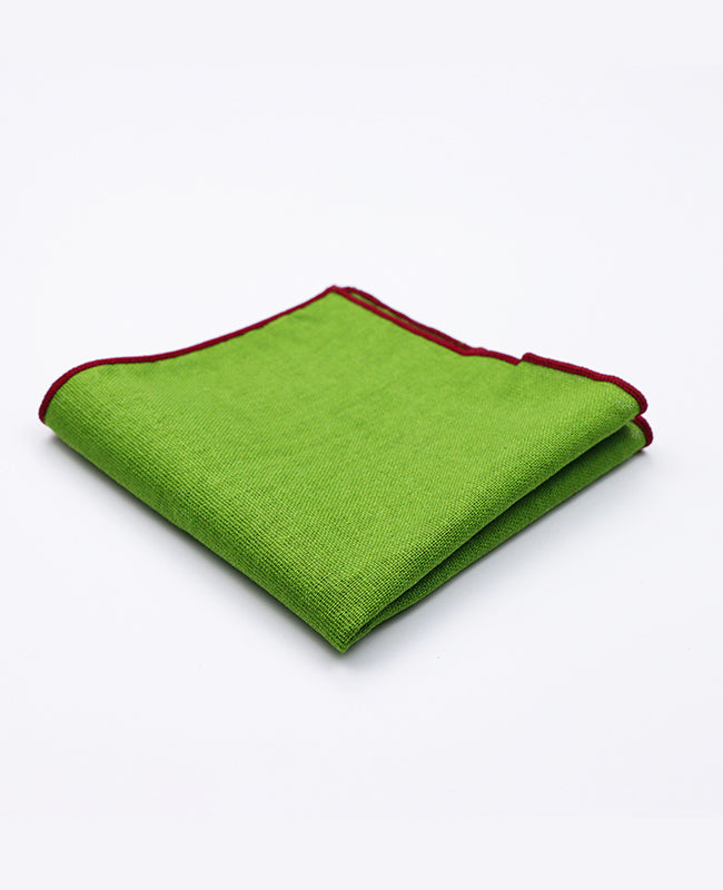 Pochette de Costume Vert n°4 en Lin | Basile - Unipap's