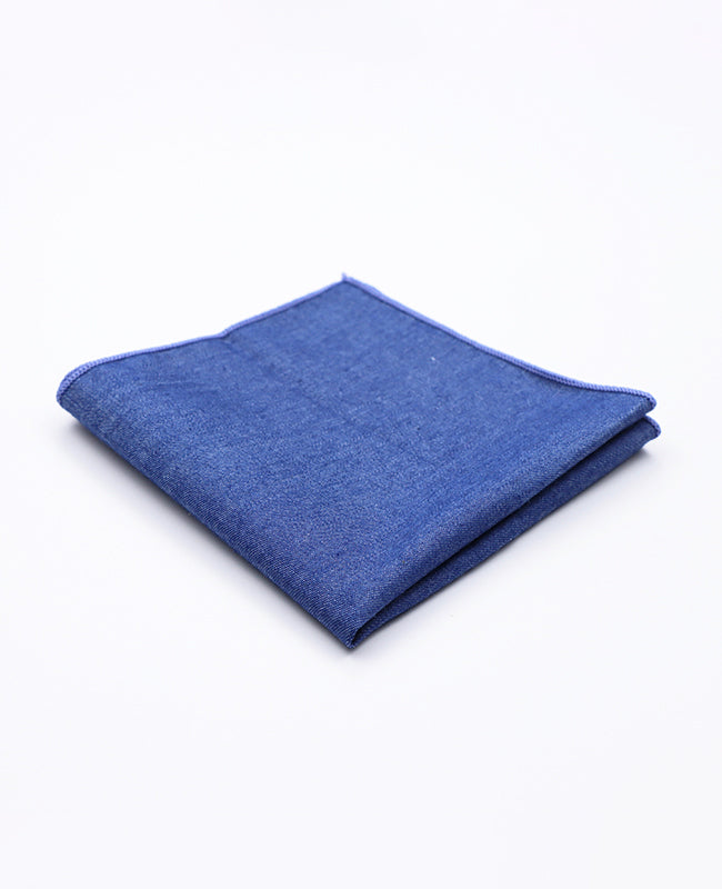 Pochette de Costume Bleu n°4 en Coton | Edgard - Unipap's