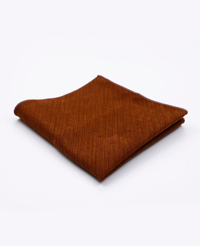 Pochette de Costume Marron n°2 en Polyester | Augustin - Unipap's
