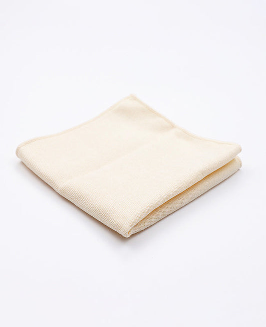 Pochette de Costume Blanc en Velours | Simon - Unipap's