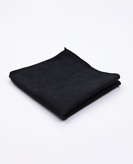Pochette de Costume Noir en Velours | Simon - Unipap's