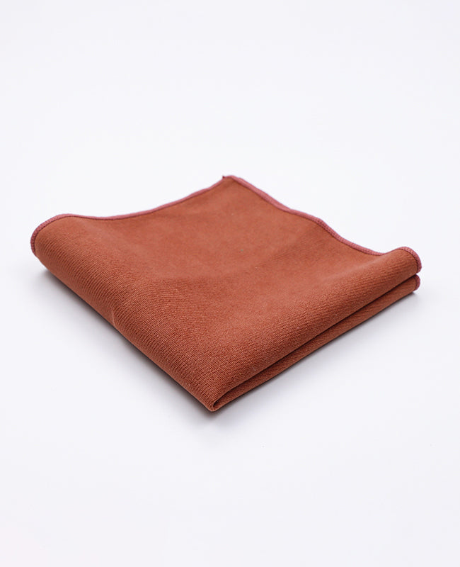 Pochette de Costume Orange n°3 en Effet Velours | Simon - Unipap's